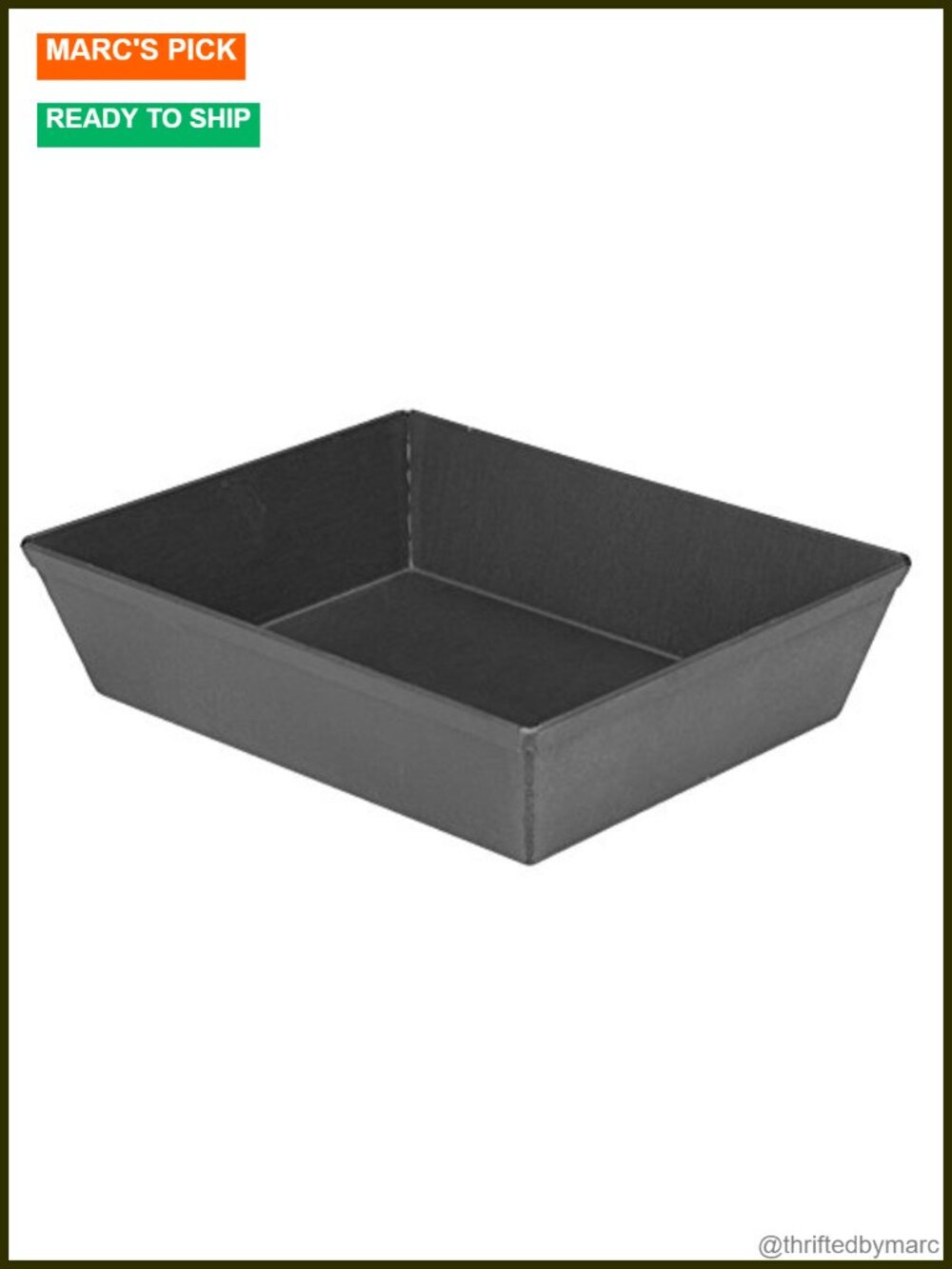 Detroit Style Pizza Pan 8x10 Inch Deep Dish Hard-Anodized Nonstick Bakeware Set